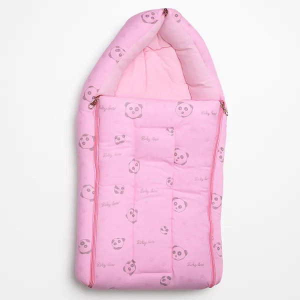 Pink_Printed_Sleeveless_Carry_Nest_Cum_Bed_For_Baby