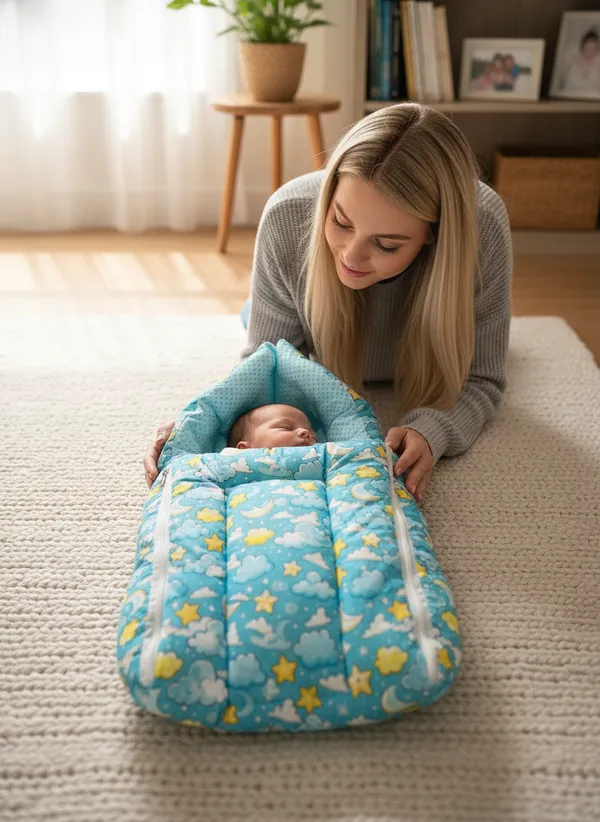 Blue_3_In_1_Baby_Carry_Nest_Cum_Sleeping_Bag_Sky_Print