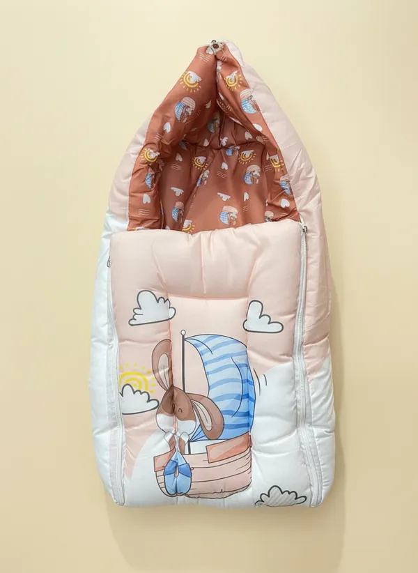 Cream_3_In_1_Baby_Carry_Nest_Cum_Sleeping_Bag_Pirate_Print