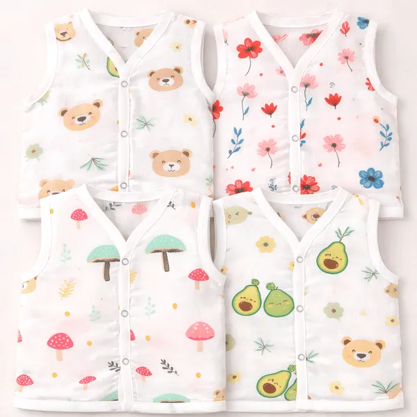 Premium_Muslin_Cotton_Front_Button_Baby_Jabla_Vest_Pack_of_4_/_Ultra_Soft_Breathable_Sleeveless_Newborn_&_Infant_Daily_Wear_/_Lightweight_Skin_Friendly_Summer_Wear_(0-12_Months)