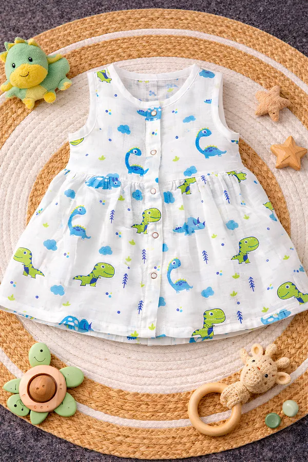 Premium_Breathable_Muslin_Cotton_Sleeveless_Baby_Frock_Dinosaur_Print_Baby_Dress_(6_Months_???_1_Year)__|_Soft_Summer_Wear_for_Newborn_&_Infant_Girls