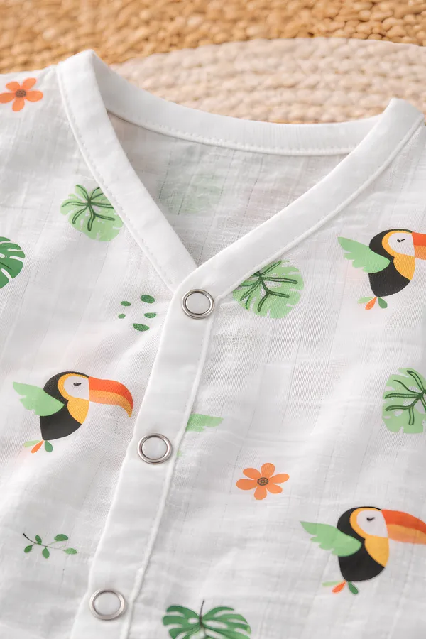 Premium_Muslin_Cotton_Baby_Jabla_&_Shorts_Set_???_Toucan_Print_Ultra_Soft_Breathable_Sleeveless_Front_Button_Summer_Outfit_???_Lightweight_Skin_Friendly_Newborn_&_Infant_Wear_(0-12_Months)