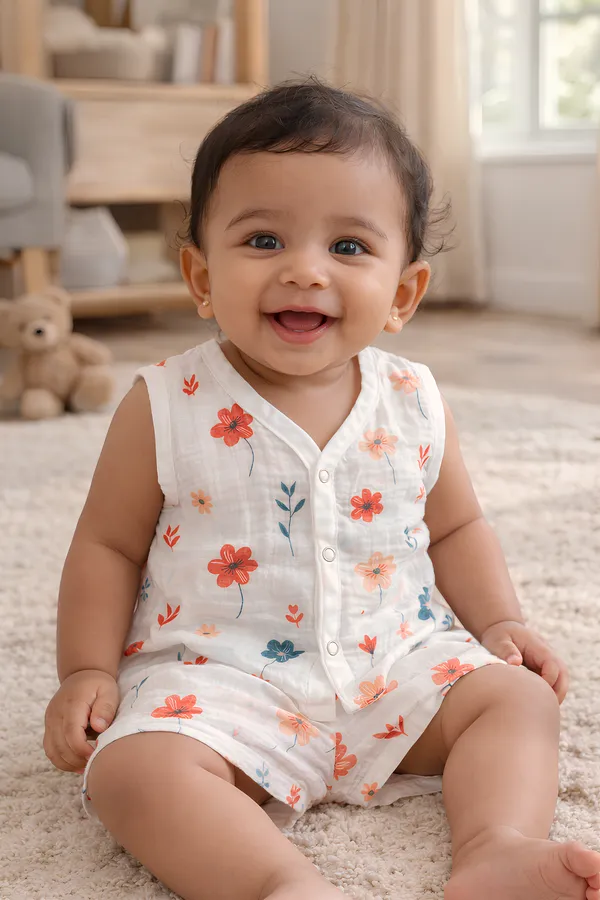 Premium_Muslin_Cotton_Baby_Jabla_&_Shorts_Set_???_Ultra_Soft_Breathable_Sleeveless_Front_Button_Co-ord_Summer_Outfit_???_Lightweight_Skin_Friendly_Newborn_&_Infant_Wear_(0-12_Months)