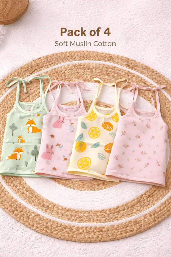 Premium_Muslin_Cotton_Tie-Up_Baby_Jabla_Tops_Pack_of_4_???_Ultra_Soft_Breathable_Sleeveless_Newborn_&_Infant_Summer_Wear_???_Lightweight_Skin_Friendly_Daily_Wear_Set_(0-12_Months)
