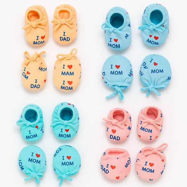 Multicolor_Mitten_Set_With_Adjustable_Ties_For_Baby_Pack_Of_4