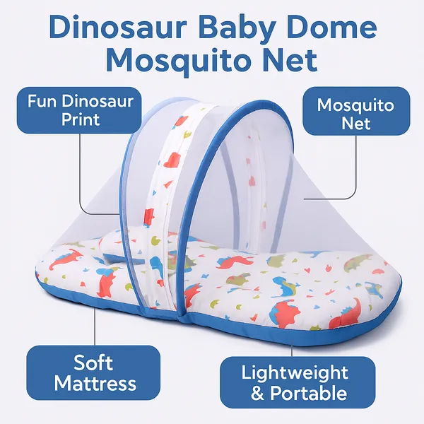 Floral_Pure_Cotton_&_Gentle_Comfort_Nest_Bed_With_Mosquito_Net_For_Baby_Pack_Of_2
