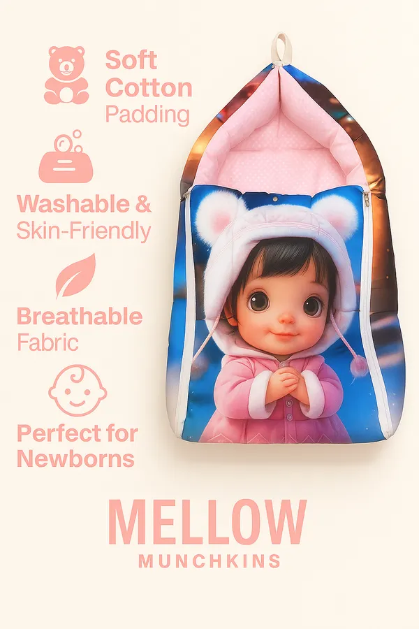Pink_3_In_1_Baby_Carry_Nest_Cum_Sleeping_Bag_Girl_Print