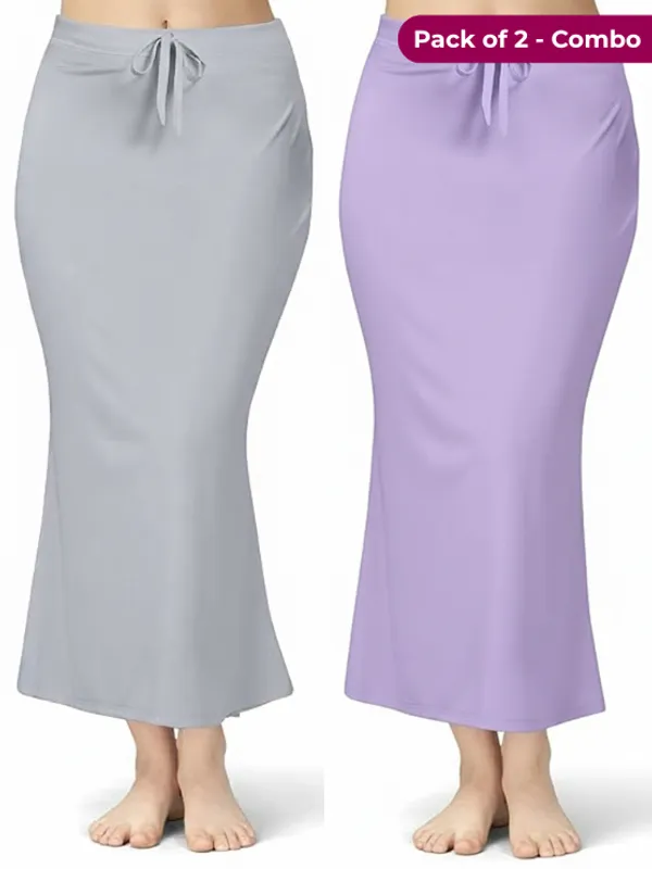 Pack_of_2_Grey_&_Lavender_Comfort_Lycra_4_Way_Fabric_Saree_Shapewear_For_Women