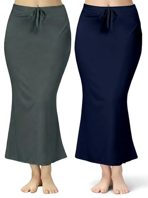Pack_of_2__Dark_Grey_&_Navy_Comfort_Lycra_4_Way_Fabric_Saree_Shapewear_For_Women