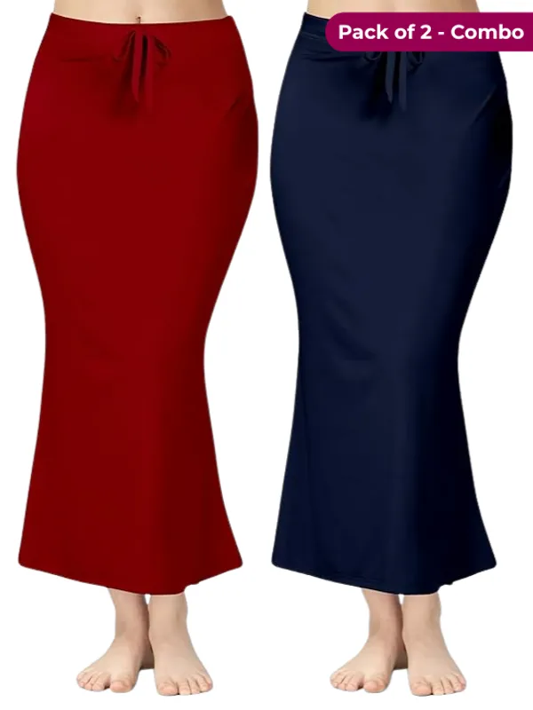 Pack_of_2__Maroon_&_Navy_Comfort_Lycra_4_Way_Fabric_Saree_Shapewear_For_Women