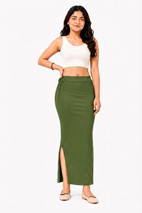 Premium_Saree_Shapewear_-_ArmyGreen