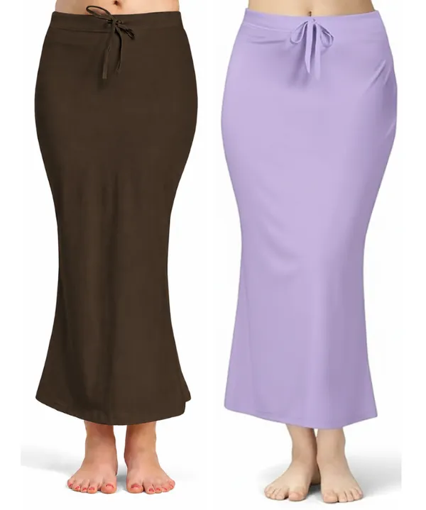 Pack_of_2__Coffee_&_Lavender_Comfort_Lycra_4_Way_Fabric_Saree_Shapewear_For_Women