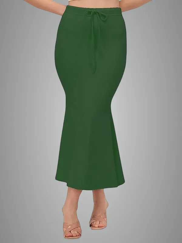 Dark_Green_Lycra_Everyday_Comfort_Saree_Shapewear_For_Women