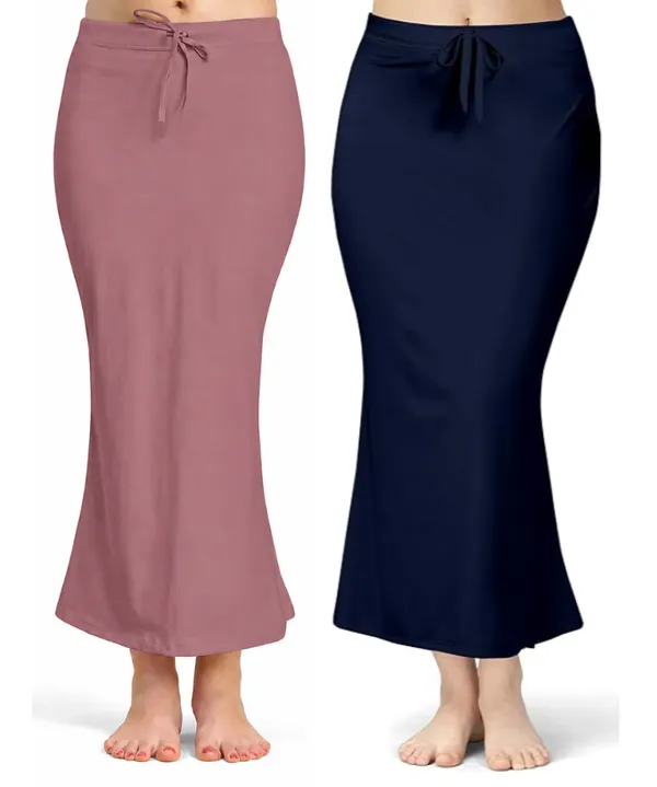 Pack_of_2__Plum_&_Navy_Comfort_Lycra_4_Way_Fabric_Saree_Shapewear_For_Women
