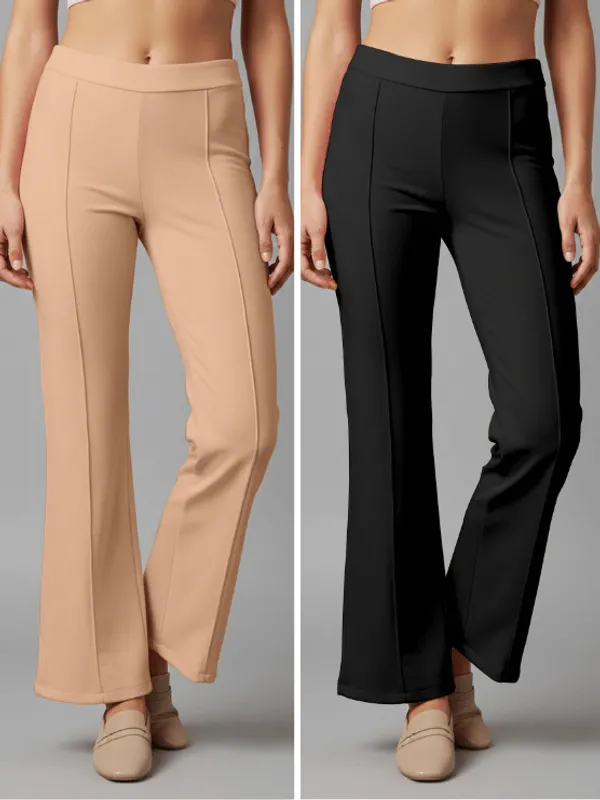 Flared_Pants_-_Black_&_Cream_-_Pack_of_2