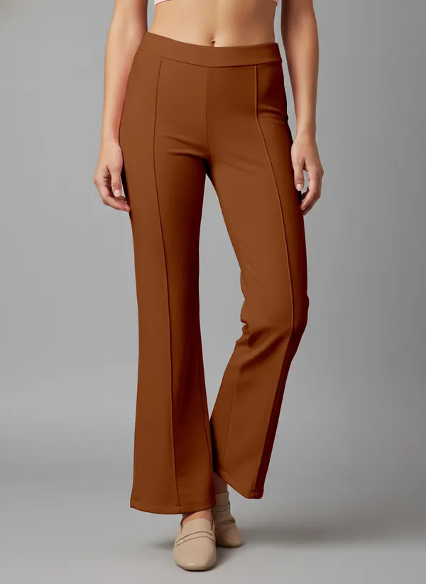 Flared_Pants_-_Brown_&_Cream_-_Pack_of_2