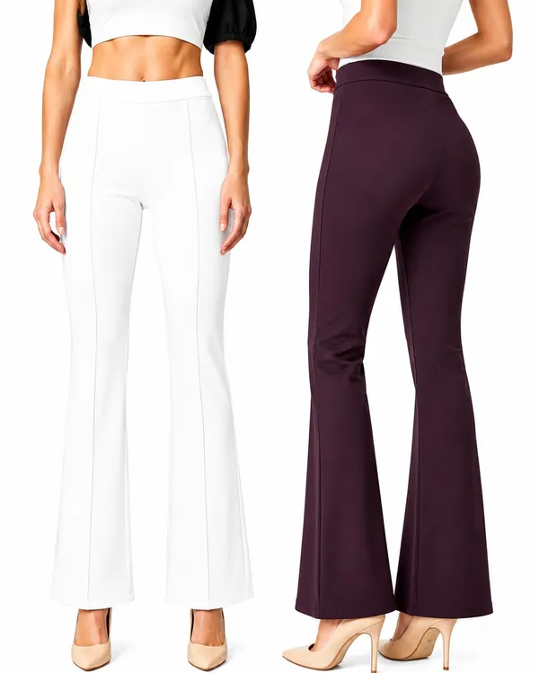 Flared_Pants_-_White_&_Wine_-_Pack_of_2