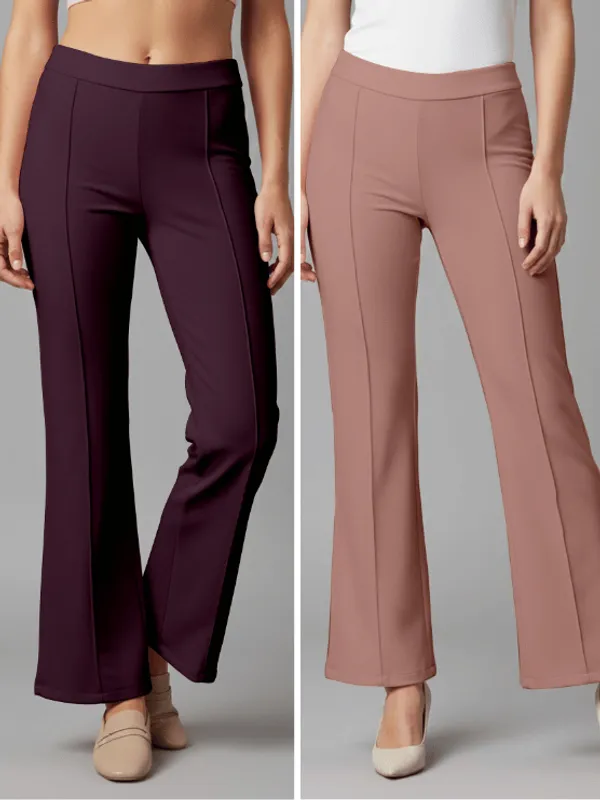 Flared_Pants_-_Wine_&_Moove_-_Pack_of_2