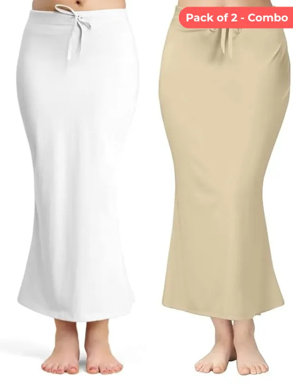 Pack_of_2_White_&_Beige_Comfort_Lycra_4_Way_Fabric_Saree_Shapewear_For_Women_(Pack_Of_2)