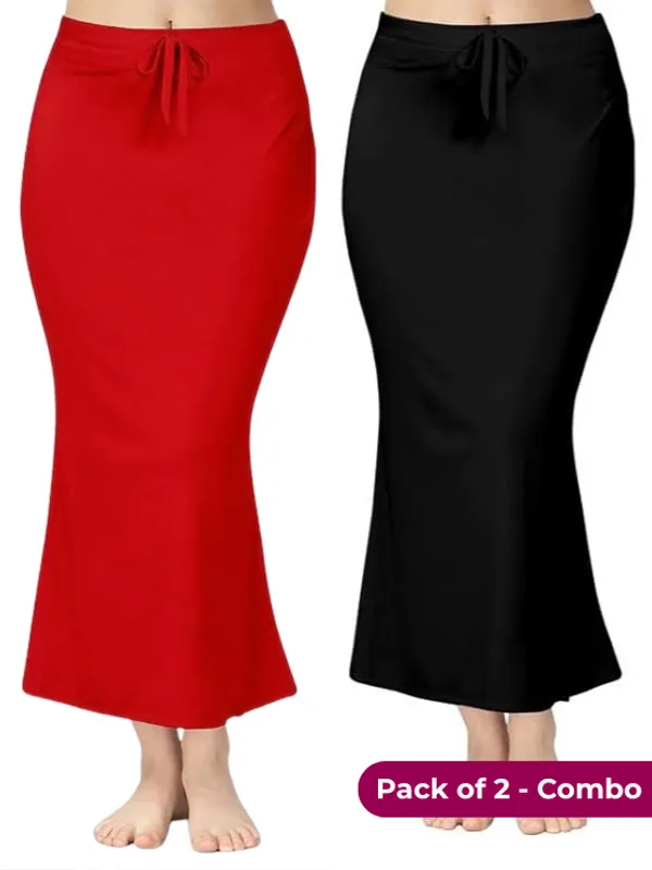 Pack_of_2-Red-Black-Comfort_Lycra_4_Way_Fabric_Saree_Shapewear_For_Women