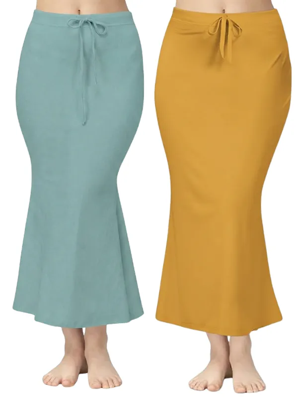 Pack_of_2__Cloud_&_Mustard_Comfort_Lycra_4_Way_Fabric_Saree_Shapewear_For_Women