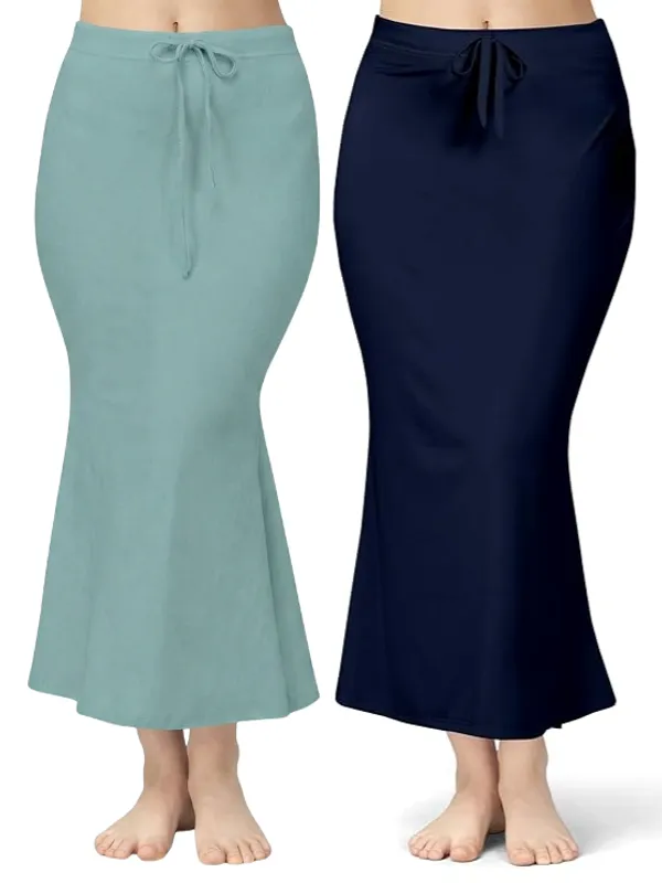 Pack_of_2__Cloud_&_Navy_Comfort_Lycra_4_Way_Fabric_Saree_Shapewear_For_Women