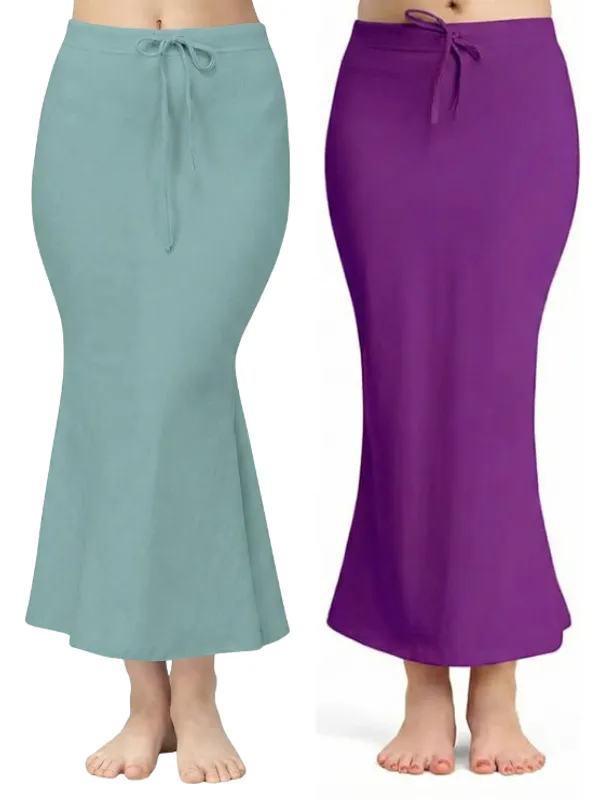 Pack_of_2__Cloud_&_Purple_Comfort_Lycra_4_Way_Fabric_Saree_Shapewear_For_Women