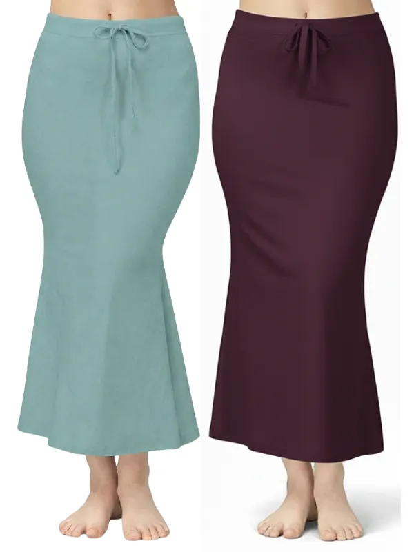 Pack_of_2__Cloud_&_Wine_Comfort_Lycra_4_Way_Fabric_Saree_Shapewear_For_Women
