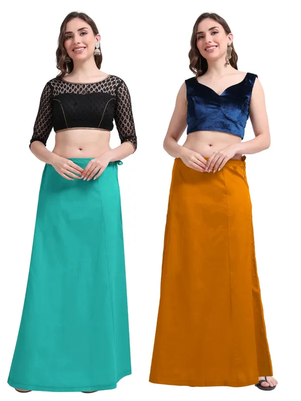 Premium_Cotton_Petticoat_-Pack_of_2_-Peacock_&_Mustard