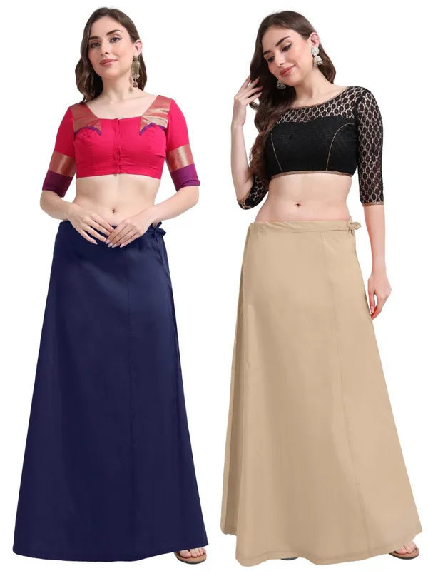 Premium_Cotton_Petticoat_-_Pack_of_2_-_Navy_&_Beige