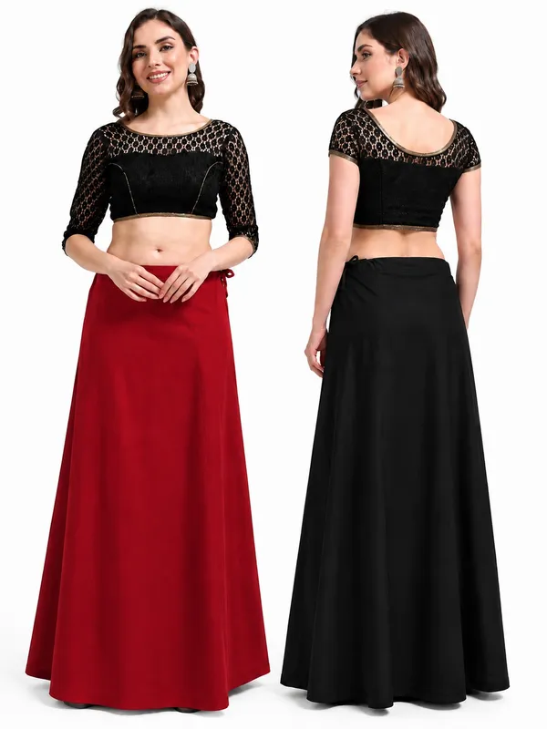 Premium_Cotton_Petticoat_-_Pack_of_2_-_Red_&_Black