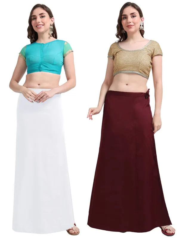 Premium_Cotton_Petticoat_-_Pack_of_2_-_White_&_Wine
