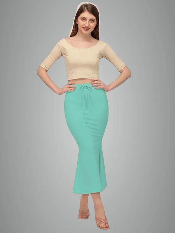 Sea_Green_Lycra_Everyday_Comfort_Saree_Shapewear_For_Women