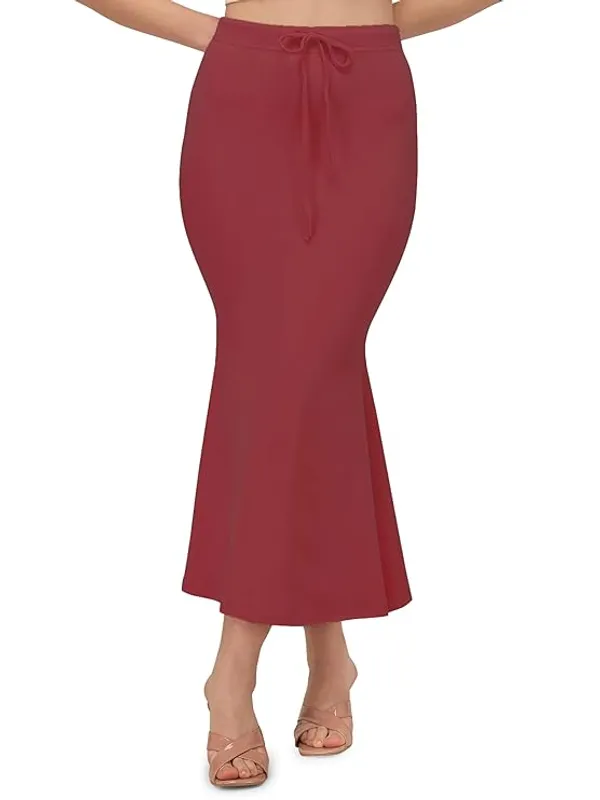 Maroon_Lycra_Everyday_Comfort_Saree_Shapewear_For_Women