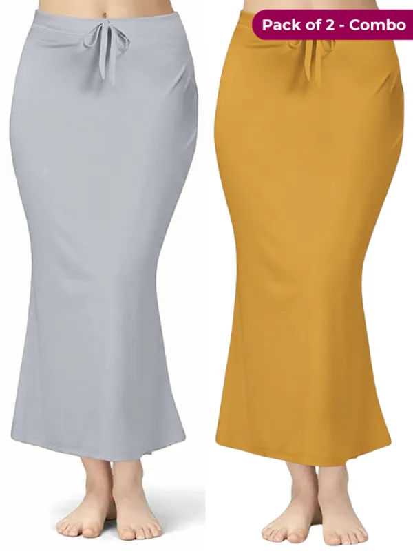 Pack_of_2_Grey_&_Mustard_Comfort_Lycra_4_Way_Fabric_Saree_Shapewear_For_Women