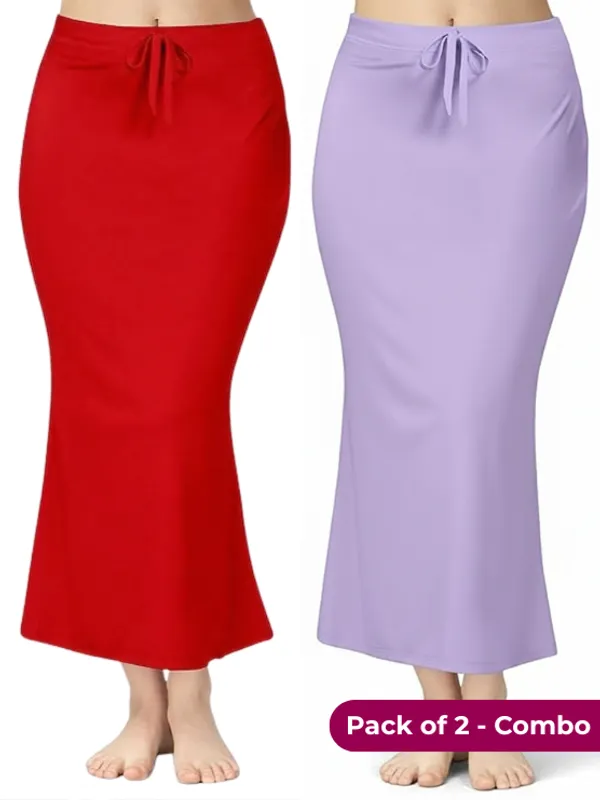 Pack_of_2_-_Red_&_Lavender_Comfort_Lycra_4_Way_Fabric_Saree_Shapewear_For_Women