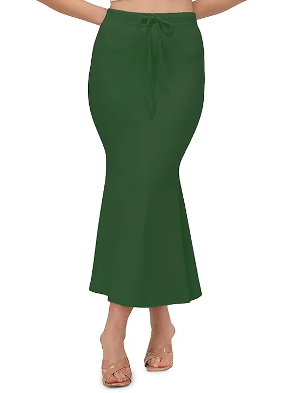 Dark_Green_Lycra_Everyday_Comfort_Saree_Shapewear_For_Women