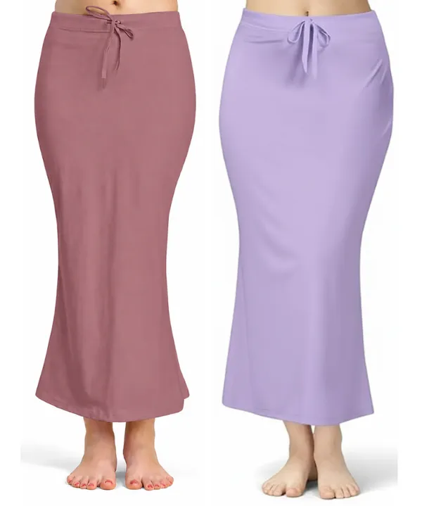 Pack_of_2__Plum_&_Lavender_Comfort_Lycra_4_Way_Fabric_Saree_Shapewear_For_Women
