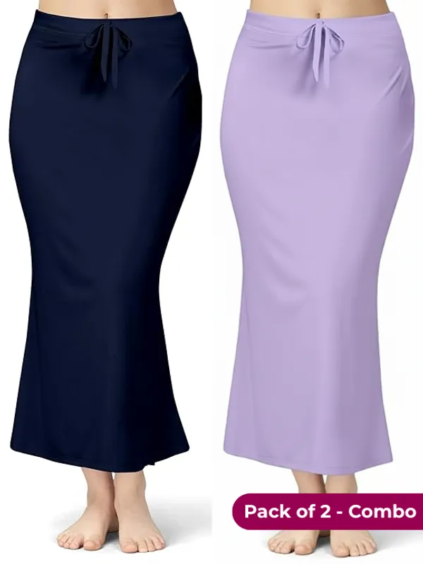 Pack_of_2_-_Navy_&_Lavender_Comfort_Lycra_4_Way_Fabric_Saree_Shapewear_For_Women