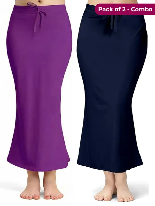 Pack_of_2_-_Purple_&_Navy_Comfort_Lycra_4_Way_Fabric_Saree_Shapewear_For_Women