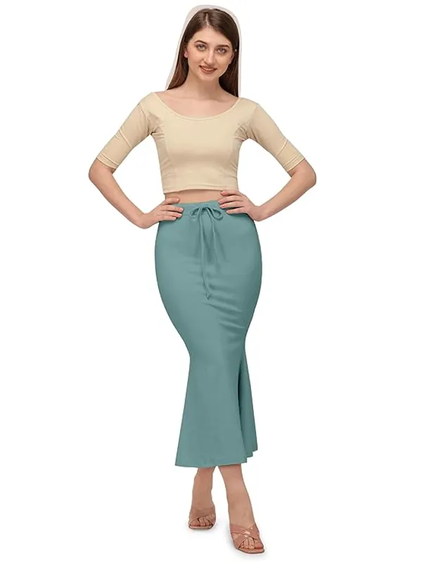 Sage_Green_Lycra_Everyday_Comfort_Saree_Shapewear_For_Women