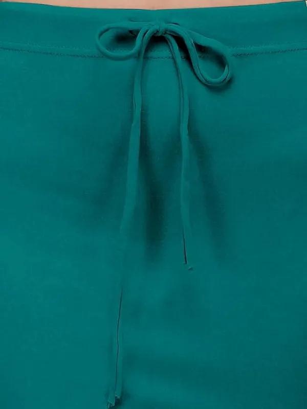 Peacock_Green_Lycra_Everyday_Comfort_Saree_Shapewear_For_Women