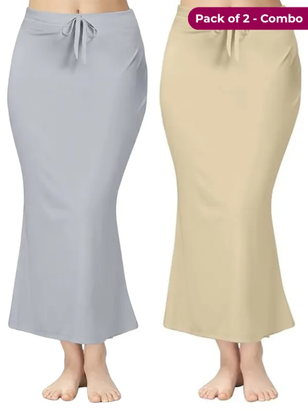 Pack_of_2_Grey_&_Beige_Comfort_Lycra_4_Way_Fabric_Saree_Shapewear_For_Women