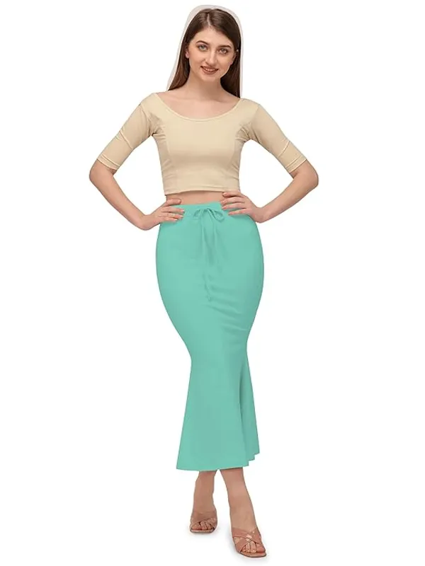 Sea_Green_Lycra_Everyday_Comfort_Saree_Shapewear_For_Women
