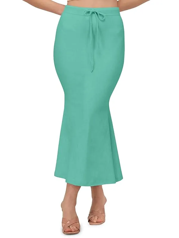 Sea_Green_Lycra_Everyday_Comfort_Saree_Shapewear_For_Women