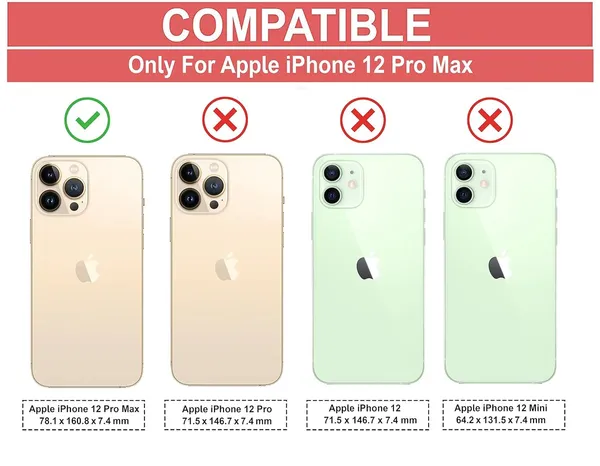 Bumper_Black_Shockproof_Bumper_Crystal__Back_Case_Cover_Compatible_With_Iphone_12_Pro_Max__Minimalist_Pc+Tpu_360_Protection_Tough_Rugged_Design