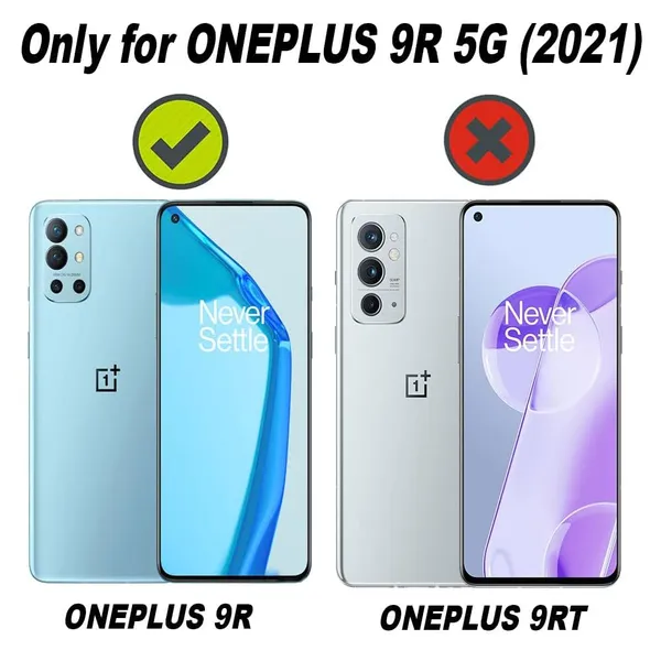Bumper_Black_Shockproof_Bumper_Crystal__Back_Case_Cover_Compatible_With_Oneplus_8T_/_Oneplus_9R_/_1+_9R_/_1+8T__Minimalist_Pc+Tpu_360_Protection_Tough_Rugged_Design