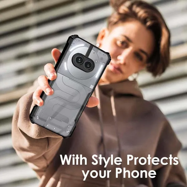 Bumper_Black_Shockproof_Bumper_Crystal__Back_Case_Cover_Compatible_With_Nothing_Phone_2A_/_Nothing_Phone_2A_Plus_5G__Minimalist_Pc+Tpu_360_Protection_Tough_Rugged_Design