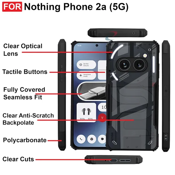 Bumper_Black_Shockproof_Bumper_Crystal__Back_Case_Cover_Compatible_With_Nothing_Phone_2A_/_Nothing_Phone_2A_Plus_5G__Minimalist_Pc+Tpu_360_Protection_Tough_Rugged_Design