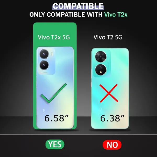 Bumper_Black_Shockproof_Bumper_Crystal__Back_Case_Cover_Compatible_With_Vivo_T2X_5G_/_Y16_4G_/_Y56_5G_/_Y35_5G__Minimalist_Pc+Tpu_360_Protection_Tough_Rugged_Design